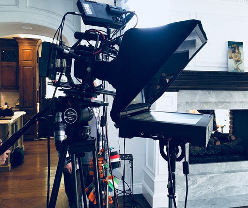 Roll Up Teleprompter